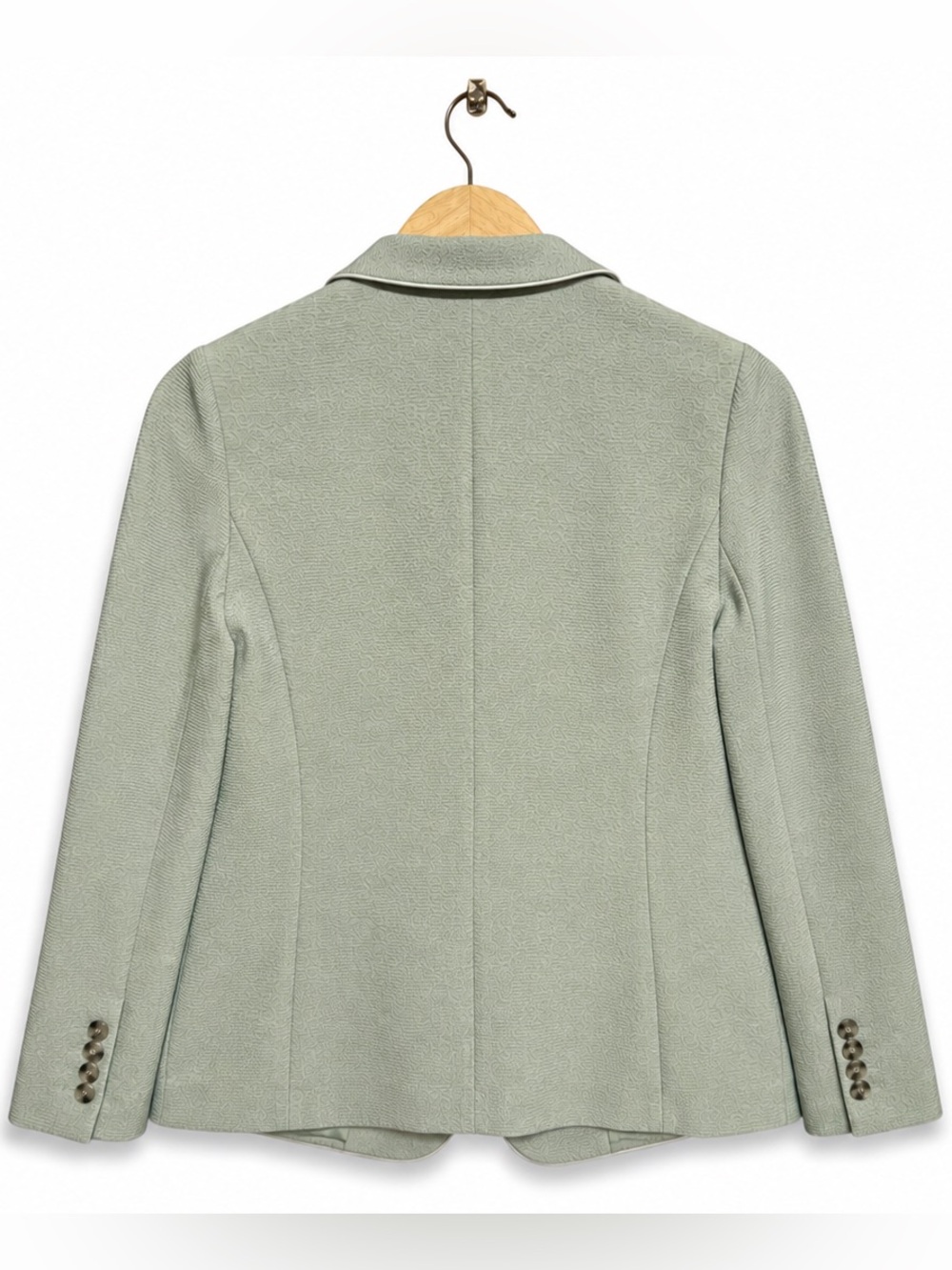 Ann Taylor Petite Sage Green Textured Blazer Jacket 6P NWT - Picture 3 of 5